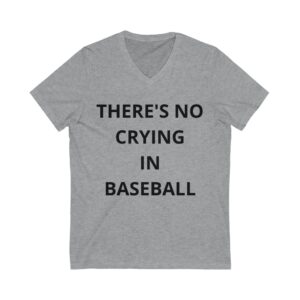 Unisex Jersey Short Sleeve V-Neck Baseball Tee