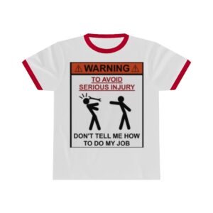 Unisex Ringer Job Quote Tee